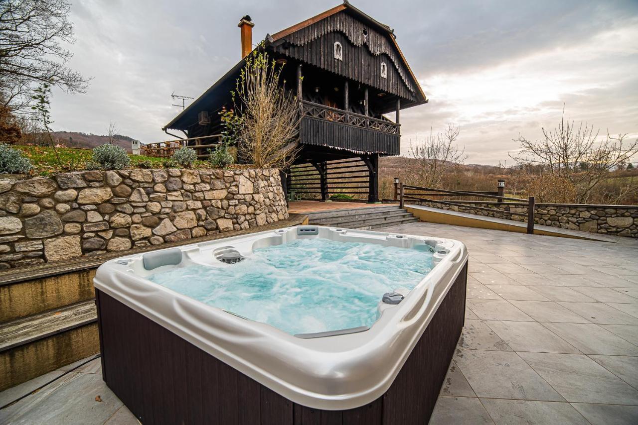 Villa Les With Hot Tub & Sauna Brežice Exterior foto